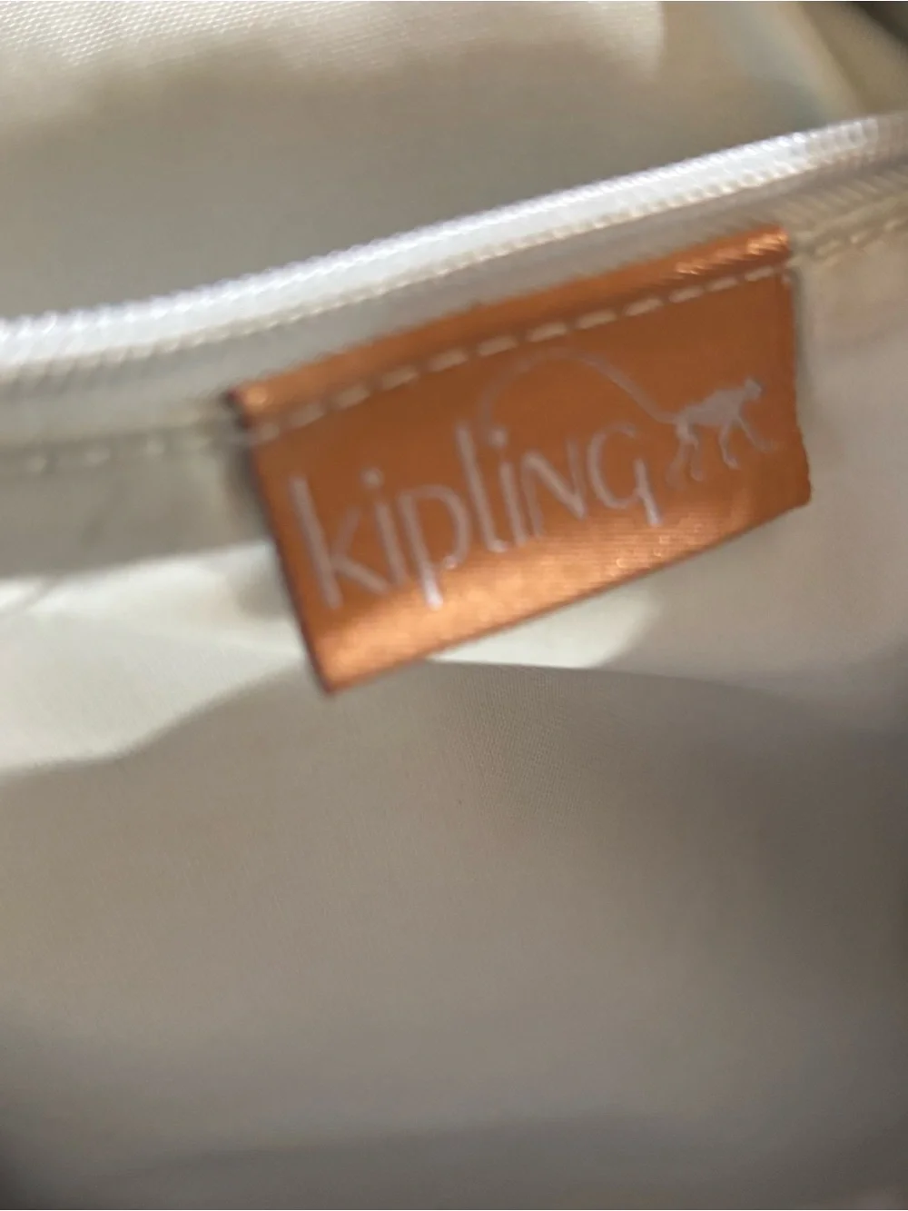 Kipling Dusty Tan Messenger Bag with Black Strap